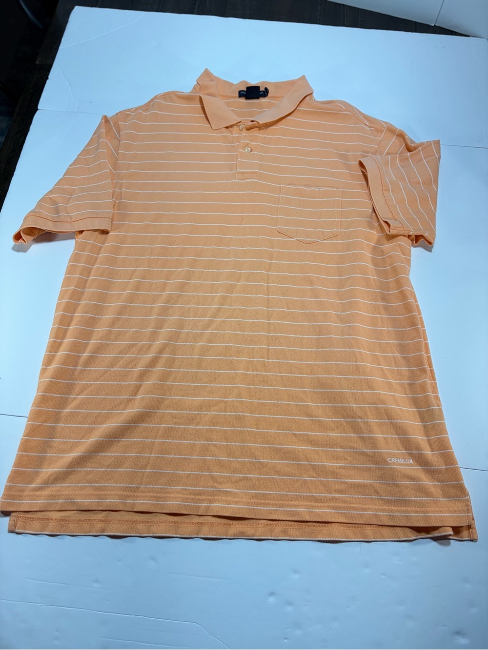 Daniel Cremieux Classics Orange Striped Polo Shirt 2XT